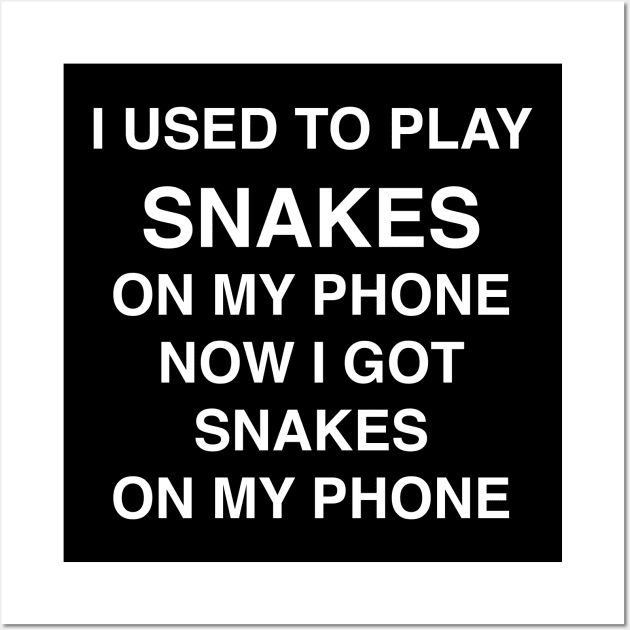 I USED TO PLAY SNAKES Wall Art by TheCosmicTradingPost